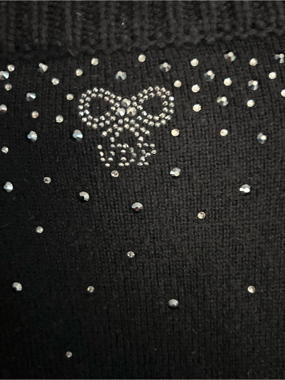 VDP Embellished Black Sweater Cape Zip up details - Picture 10 of 15